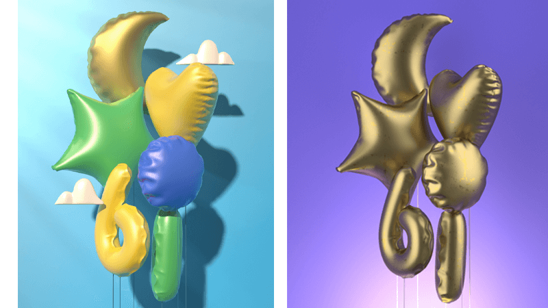 C4D气球字体高效设计法