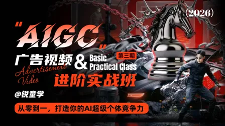 AIGC广告视频进阶实战班（第三期）