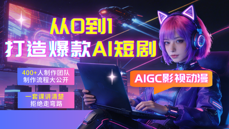 AI赋能：从0到1打造爆款动漫短剧